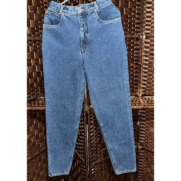 Denim - Vintage Lawman Jeans Juniors 11 Blue High Rise Straight Leg Medium Wash Denim...